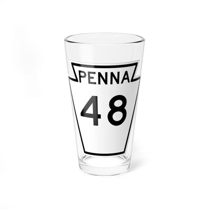 PA-48 1948 (Pennsylvania) (Road Sign) Pint Glass 16oz - Go Mug Yourself