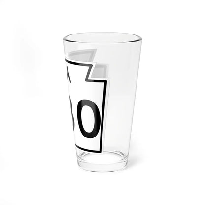 PA-480 1960 (Pennsylvania) (Road Sign) Pint Glass 16oz - Go Mug Yourself