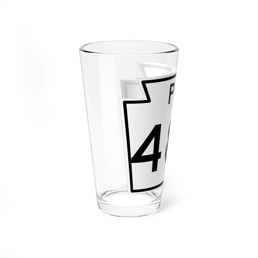PA-480 1960 (Pennsylvania) (Road Sign) Pint Glass 16oz - Go Mug Yourself