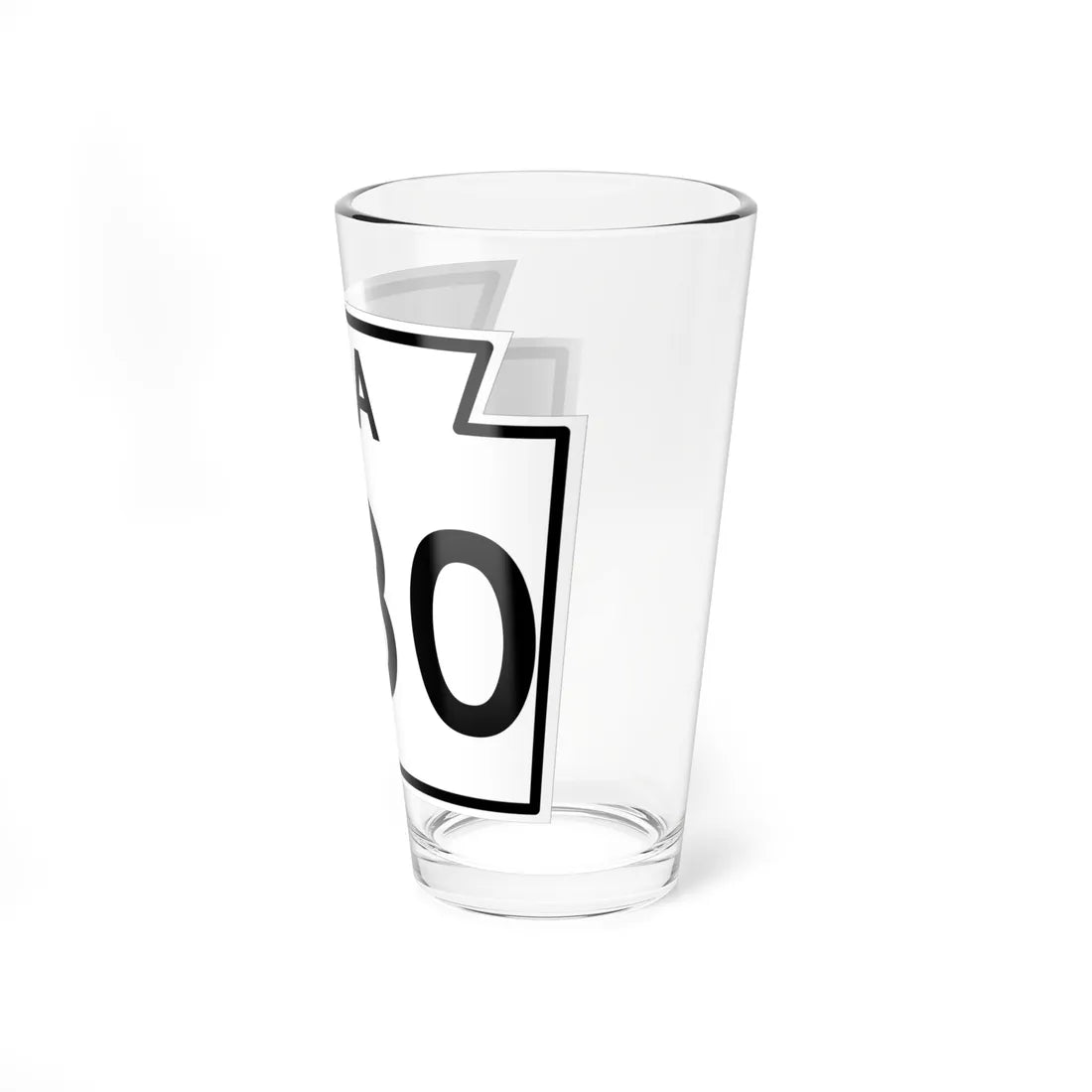 PA-480 1960 (Pennsylvania) (Road Sign) Pint Glass 16oz - Go Mug Yourself
