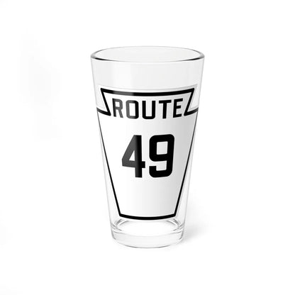 PA-49 1926 (Pennsylvania) (Road Sign) Pint Glass 16oz - Go Mug Yourself