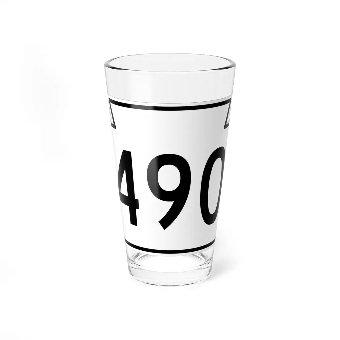 PA-490 1962 (Pennsylvania) (Road Sign) Pint Glass 16oz 16oz - Go Mug Yourself