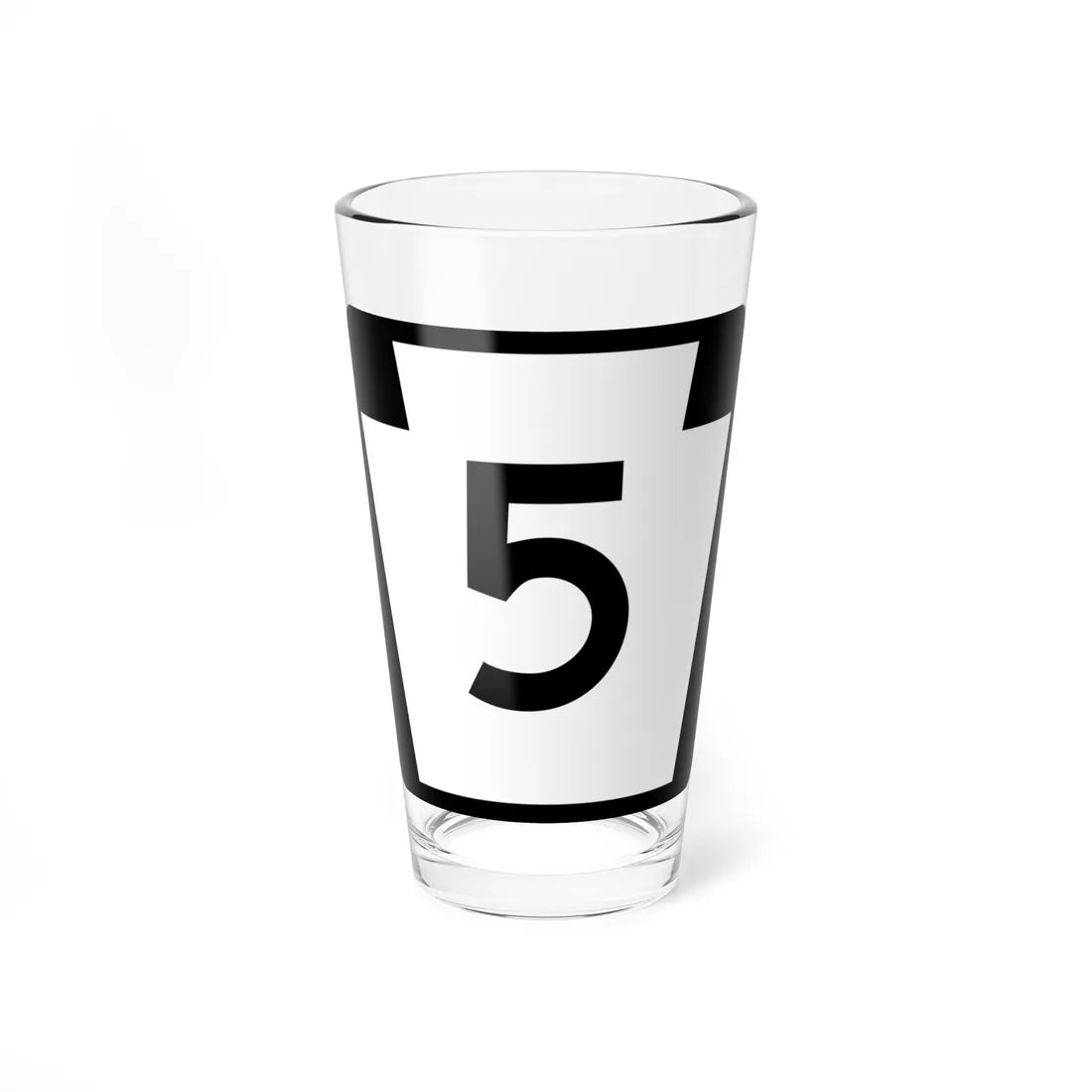 PA-5 (Pennsylvania) (Road Sign) Pint Glass 16oz 16oz - Go Mug Yourself