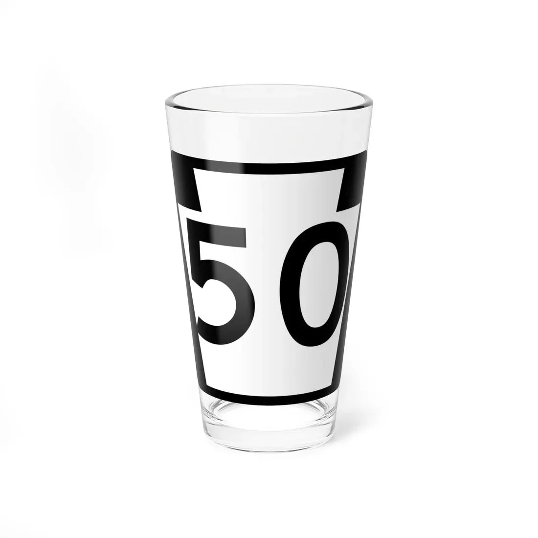 PA-50 (Pennsylvania) (Road Sign) Pint Glass 16oz 16oz - Go Mug Yourself