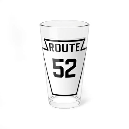 PA-52 1926 (Pennsylvania) (Road Sign) Pint Glass 16oz - Go Mug Yourself