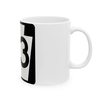 PA-53 (Pennsylvania) (Road Sign) White Coffee Mug - Go Mug Yourself