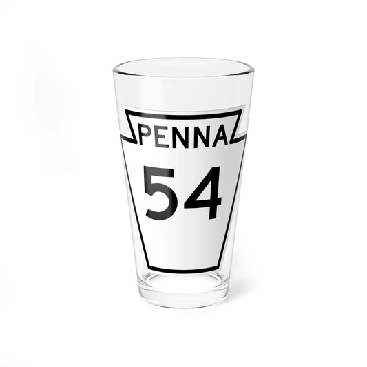 PA-54 1948 (Pennsylvania) (Road Sign) Pint Glass 16oz 16oz - Go Mug Yourself