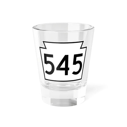 PA-545 1962 (Pennsylvania) (Road Sign) Shot Glass 1.5oz 1.5oz - Go Mug Yourself