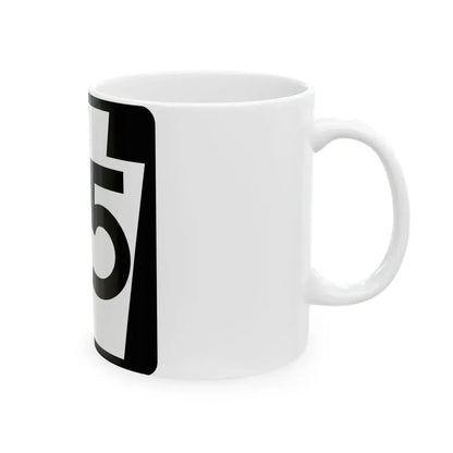 PA-55 (Pennsylvania) (Road Sign) White Coffee Mug - Go Mug Yourself