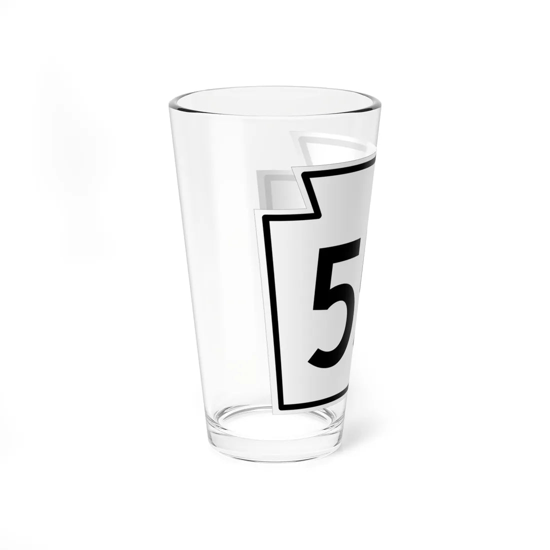 PA-551 1962 (Pennsylvania) (Road Sign) Pint Glass 16oz - Go Mug Yourself