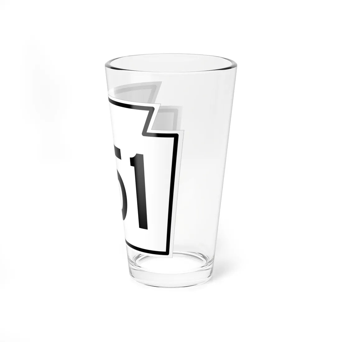 PA-551 1962 (Pennsylvania) (Road Sign) Pint Glass 16oz - Go Mug Yourself