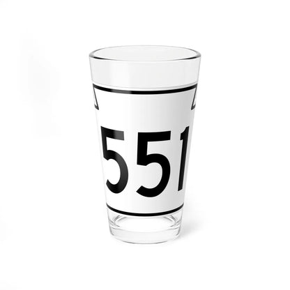 PA-551 1962 (Pennsylvania) (Road Sign) Pint Glass 16oz - Go Mug Yourself