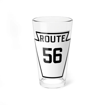 PA-56 1926 (Pennsylvania) (Road Sign) Pint Glass 16oz - Go Mug Yourself