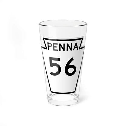PA-56 1948 (Pennsylvania) (Road Sign) Pint Glass 16oz - Go Mug Yourself