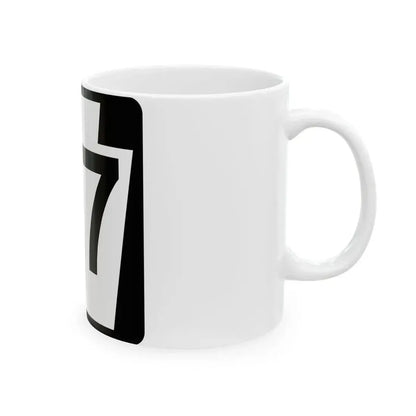 PA-57 (Pennsylvania) (Road Sign) White Coffee Mug - Go Mug Yourself