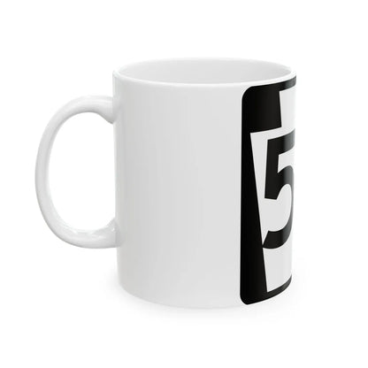 PA-59 (Pennsylvania) (Road Sign) White Coffee Mug - Go Mug Yourself