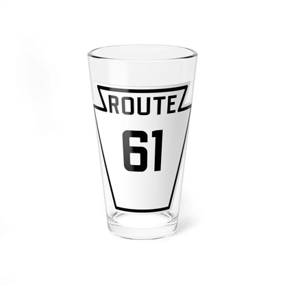 PA-61 1926 (Pennsylvania) (Road Sign) Pint Glass 16oz 16oz - Go Mug Yourself