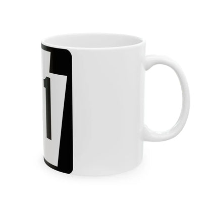 PA-61 (Pennsylvania) (Road Sign) White Coffee Mug - Go Mug Yourself
