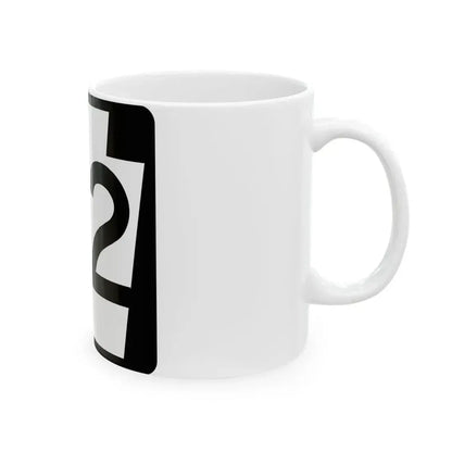 PA-62 (Pennsylvania) (Road Sign) White Coffee Mug - Go Mug Yourself