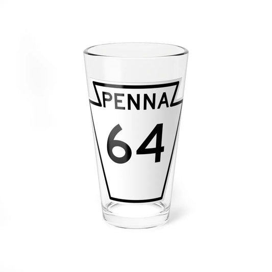 PA-64 1948 (Pennsylvania) (Road Sign) Pint Glass 16oz 16oz - Go Mug Yourself
