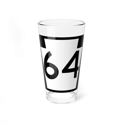 PA-64 (Pennsylvania) (Road Sign) Pint Glass 16oz 16oz - Go Mug Yourself