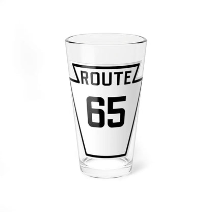 PA-65 1926 (Pennsylvania) (Road Sign) Pint Glass 16oz - Go Mug Yourself