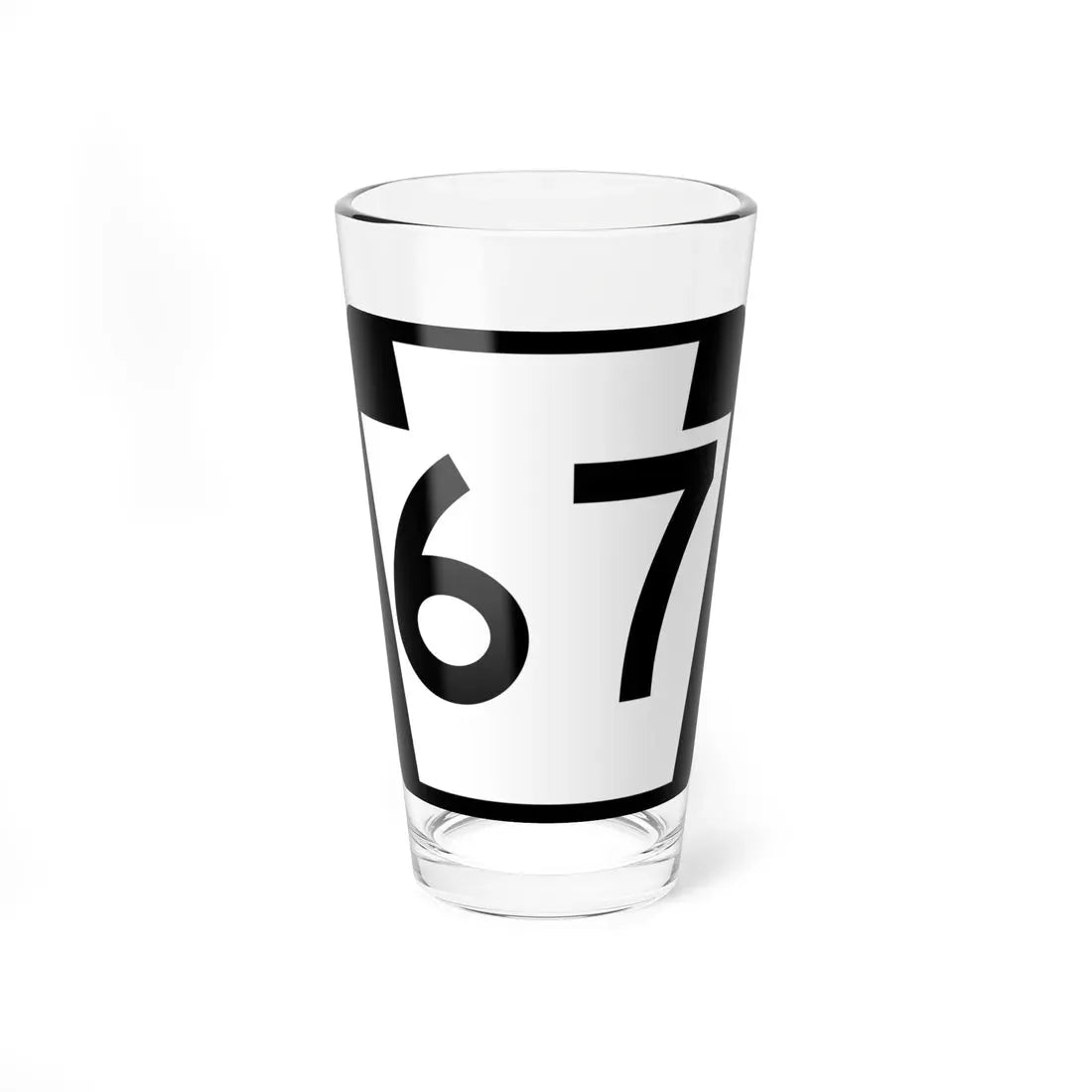 PA-67 (Pennsylvania) (Road Sign) Pint Glass 16oz 16oz - Go Mug Yourself
