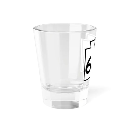 PA-680 1960 (Pennsylvania) (Road Sign) Shot Glass 1.5oz - Go Mug Yourself