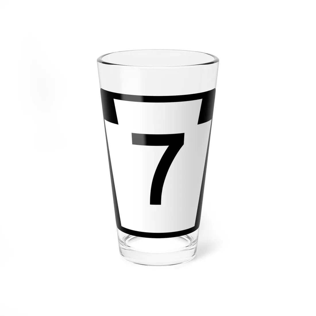 PA-7 (Pennsylvania) (Road Sign) Pint Glass 16oz 16oz - Go Mug Yourself