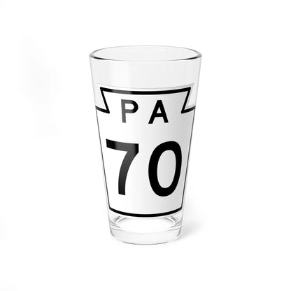 PA-70 1960 (Pennsylvania) (Road Sign) Pint Glass 16oz 16oz - Go Mug Yourself