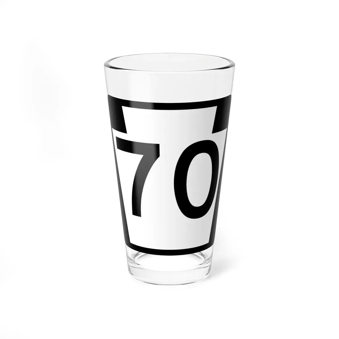 PA-70 (Pennsylvania) (Road Sign) Pint Glass 16oz 16oz - Go Mug Yourself
