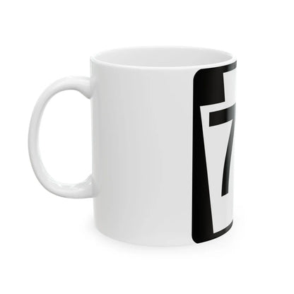 PA-70 (Pennsylvania) (Road Sign) White Coffee Mug - Go Mug Yourself