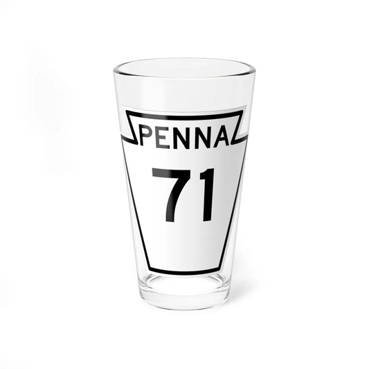 PA-71 1948 (Pennsylvania) (Road Sign) Pint Glass 16oz 16oz - Go Mug Yourself