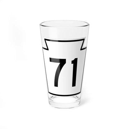 PA-71 1962 (Pennsylvania) (Road Sign) Pint Glass 16oz 16oz - Go Mug Yourself