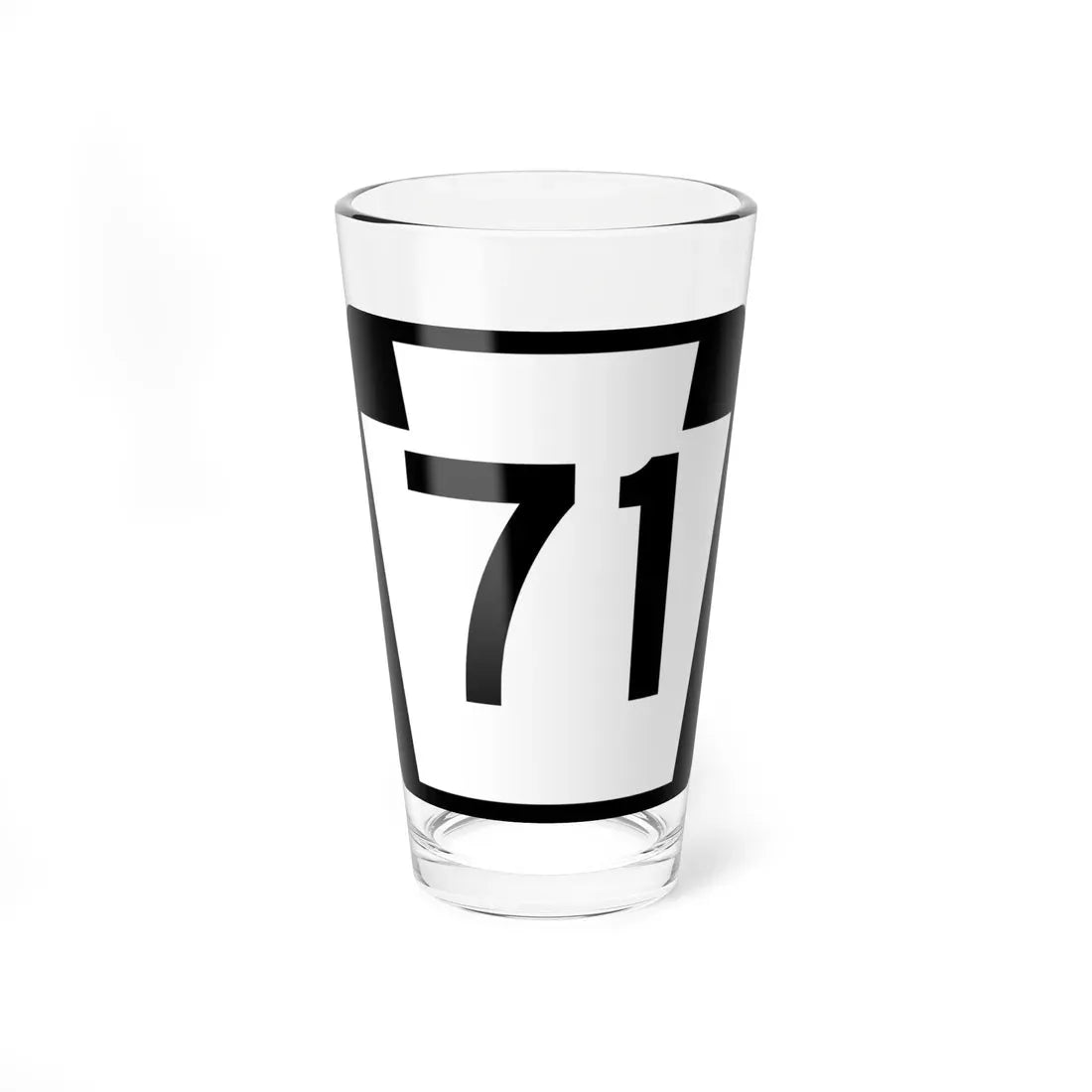 PA-71 (Pennsylvania) (Road Sign) Pint Glass 16oz 16oz - Go Mug Yourself