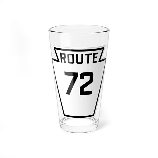 PA-72 1926 (Pennsylvania) (Road Sign) Pint Glass 16oz 16oz - Go Mug Yourself
