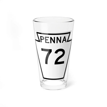PA-72 1948 (Pennsylvania) (Road Sign) Pint Glass 16oz 16oz - Go Mug Yourself