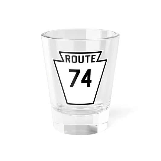 PA-74 1926 (Pennsylvania) (Road Sign) Shot Glass 1.5oz 1.5oz - Go Mug Yourself