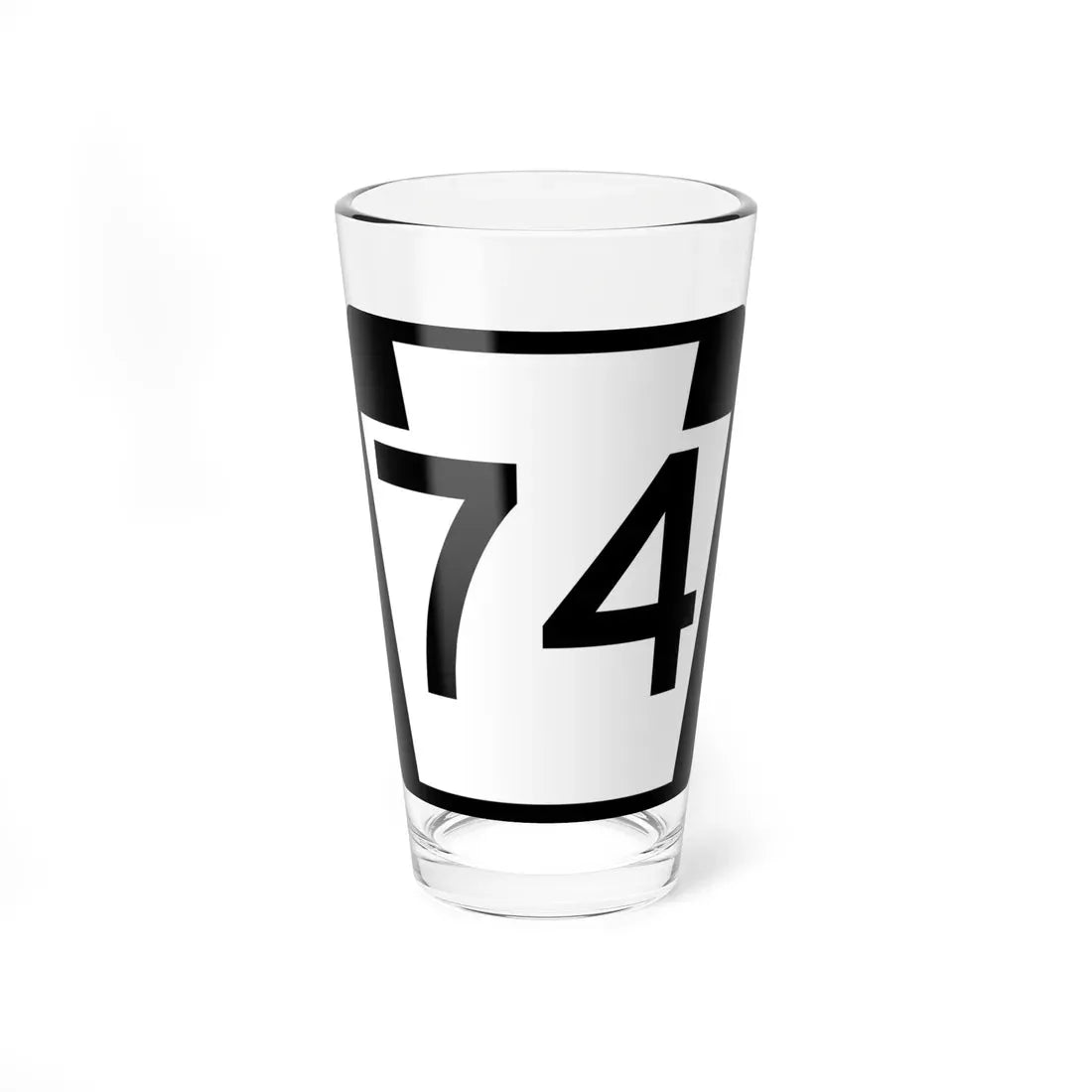 PA-74 (Pennsylvania) (Road Sign) Pint Glass 16oz 16oz - Go Mug Yourself