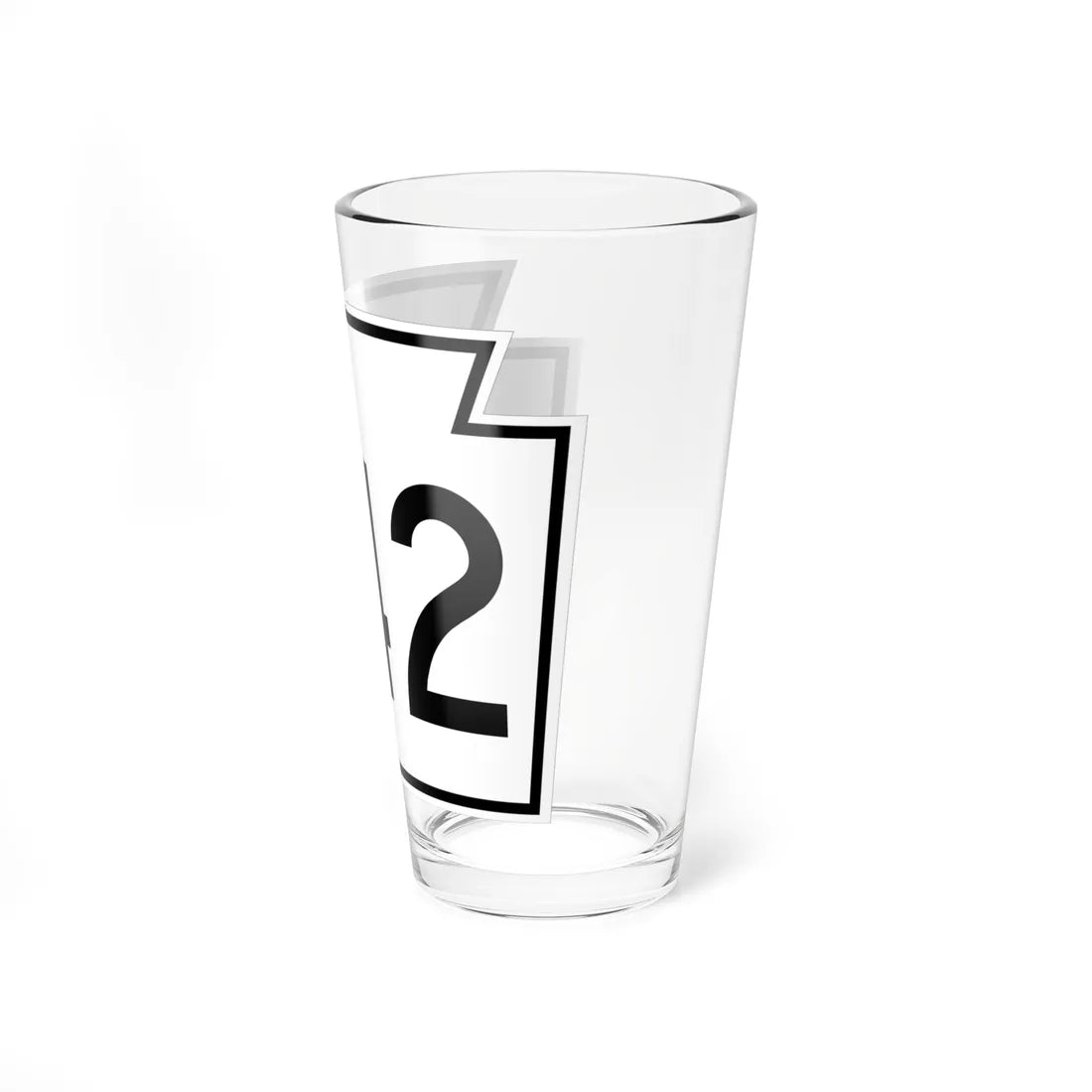 PA-742 1962 (Pennsylvania) (Road Sign) Pint Glass 16oz - Go Mug Yourself
