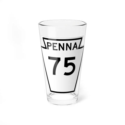 PA-75 1948 (Pennsylvania) (Road Sign) Pint Glass 16oz 16oz - Go Mug Yourself