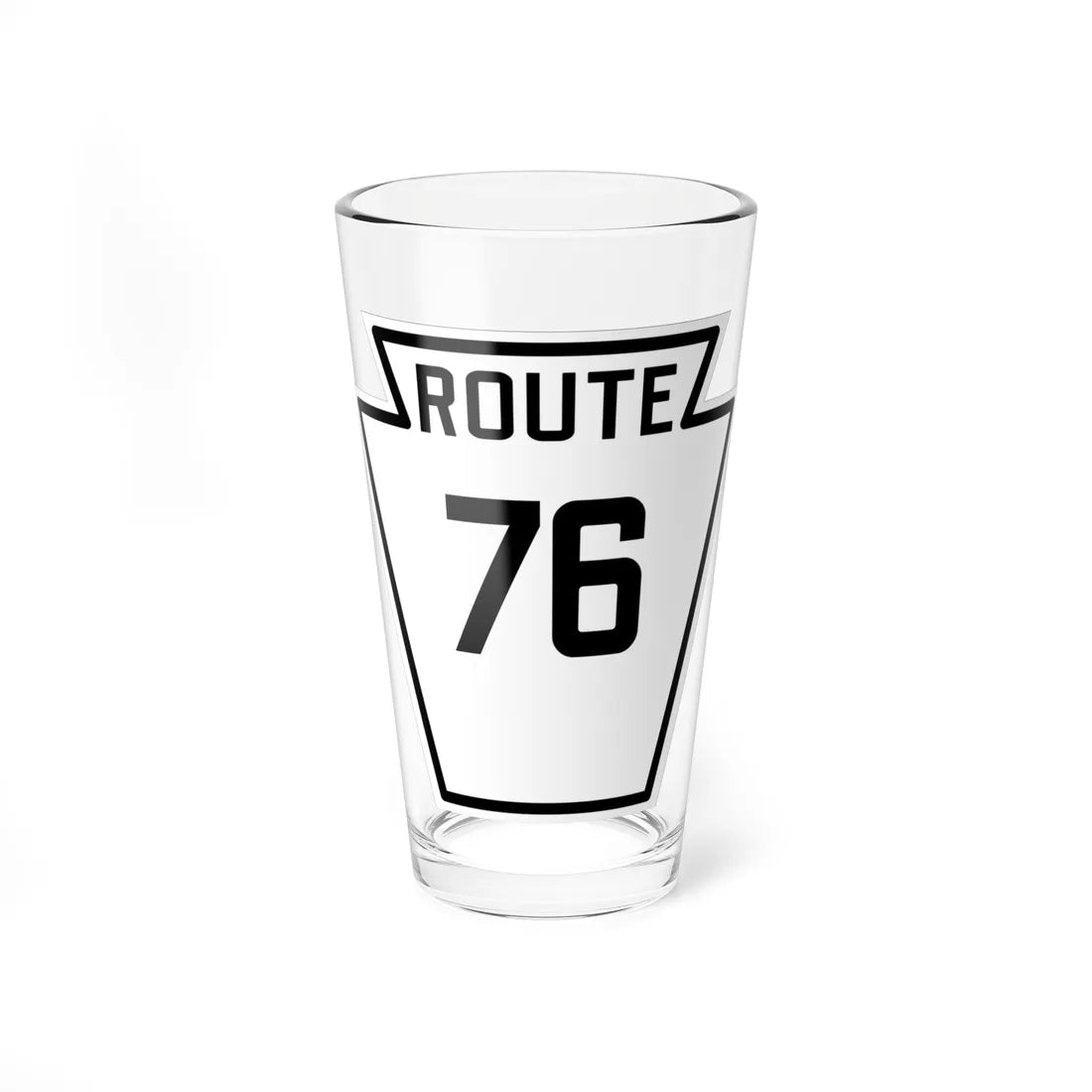 PA-76 1926 (Pennsylvania) (Road Sign) Pint Glass 16oz 16oz - Go Mug Yourself