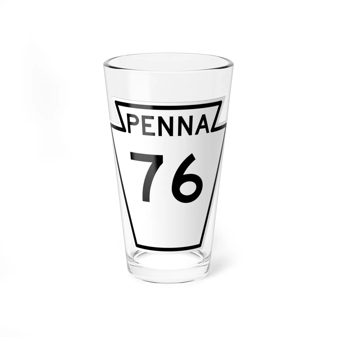 PA-76 1948 (Pennsylvania) (Road Sign) Pint Glass 16oz 16oz - Go Mug Yourself