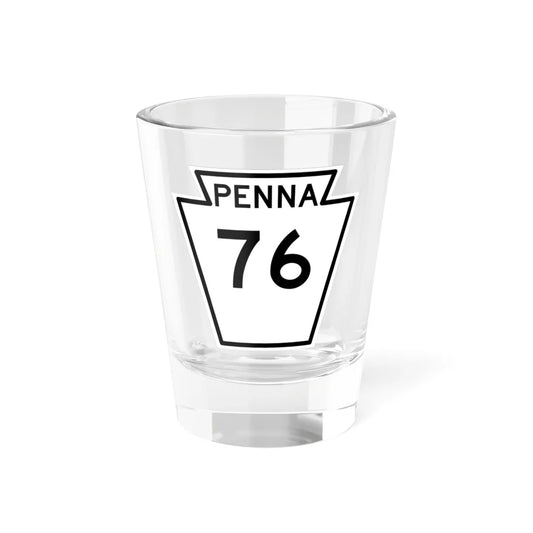 PA-76 1948 (Pennsylvania) (Road Sign) Shot Glass 1.5oz 1.5oz - Go Mug Yourself