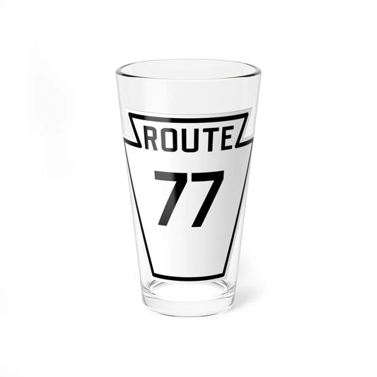PA-77 1926 (Pennsylvania) (Road Sign) Pint Glass 16oz 16oz - Go Mug Yourself