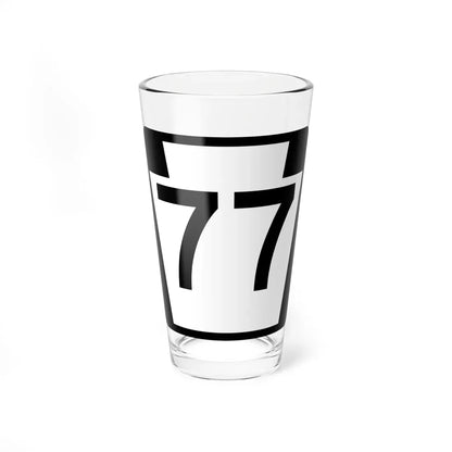 PA-77 (Pennsylvania) (Road Sign) Pint Glass 16oz 16oz - Go Mug Yourself