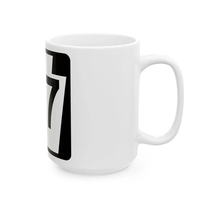 PA-77 (Pennsylvania) (Road Sign) White Coffee Mug - Go Mug Yourself