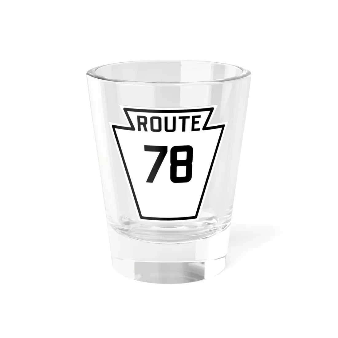 PA-78 1926 (Pennsylvania) (Road Sign) Shot Glass 1.5oz 1.5oz - Go Mug Yourself
