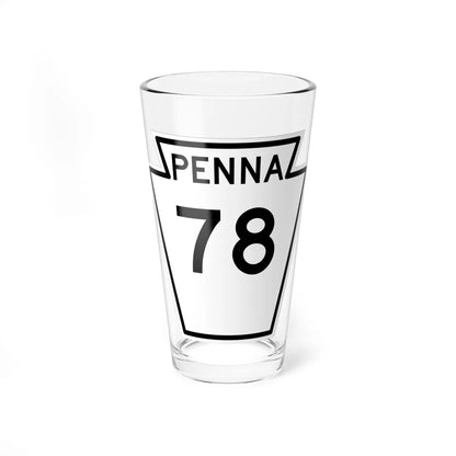 PA-78 1948 (Pennsylvania) (Road Sign) Pint Glass 16oz - Go Mug Yourself