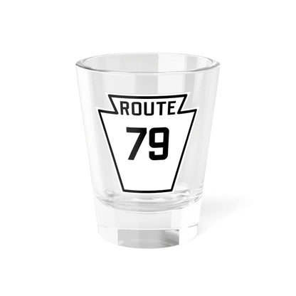 PA-79 1926 (Pennsylvania) (Road Sign) Shot Glass 1.5oz 1.5oz - Go Mug Yourself